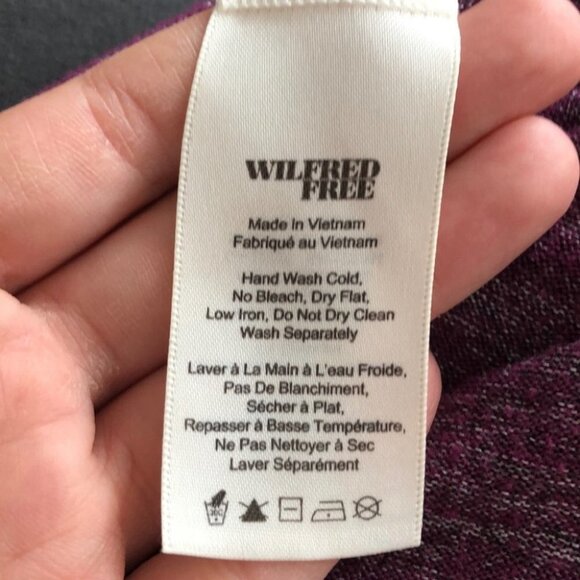 Aritzia Wilfred Free purple Tank Top with side slits size XXS - Picture 6 of 7